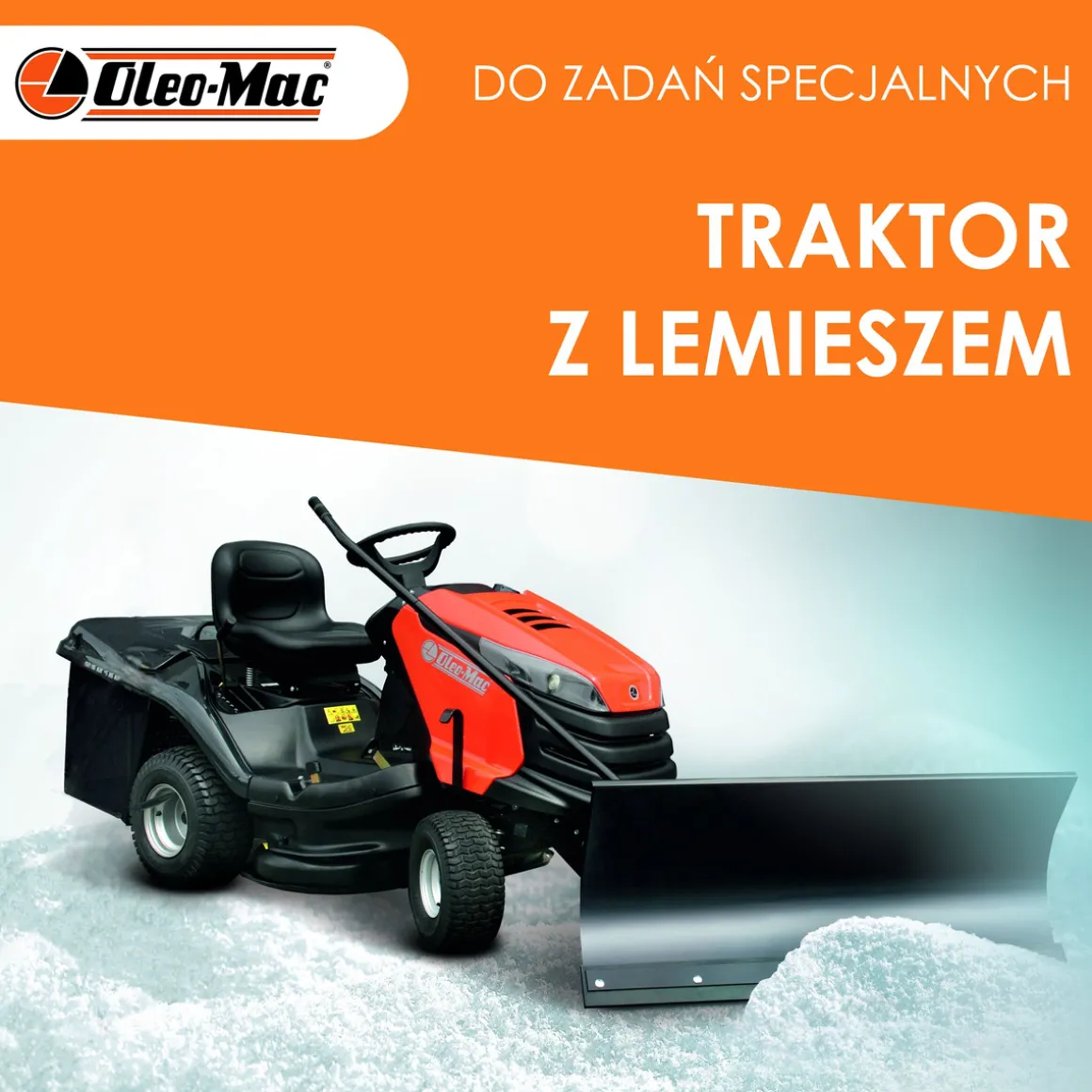 PŁUG DO ŚNIEGU ŚNIEŻNY LEMIESZ DO TRAKTORKA OGRODOWEGO OM92 / OM102 OM 92 / OM 102 - 68120019S - OFICJALNY DYSTRYBUTOR -AUTORYZOWANY DEALER OLEO-MAC