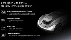 Robot koszący Sunseeker X3 Elite RTK 800m2 bezprzewodowy