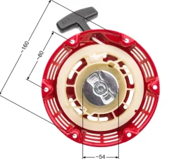 Rozrusznik agregatu chińskiego Lifan Kipor Loncin Zongshen 168 metalowe zabieraki T4 NZ558