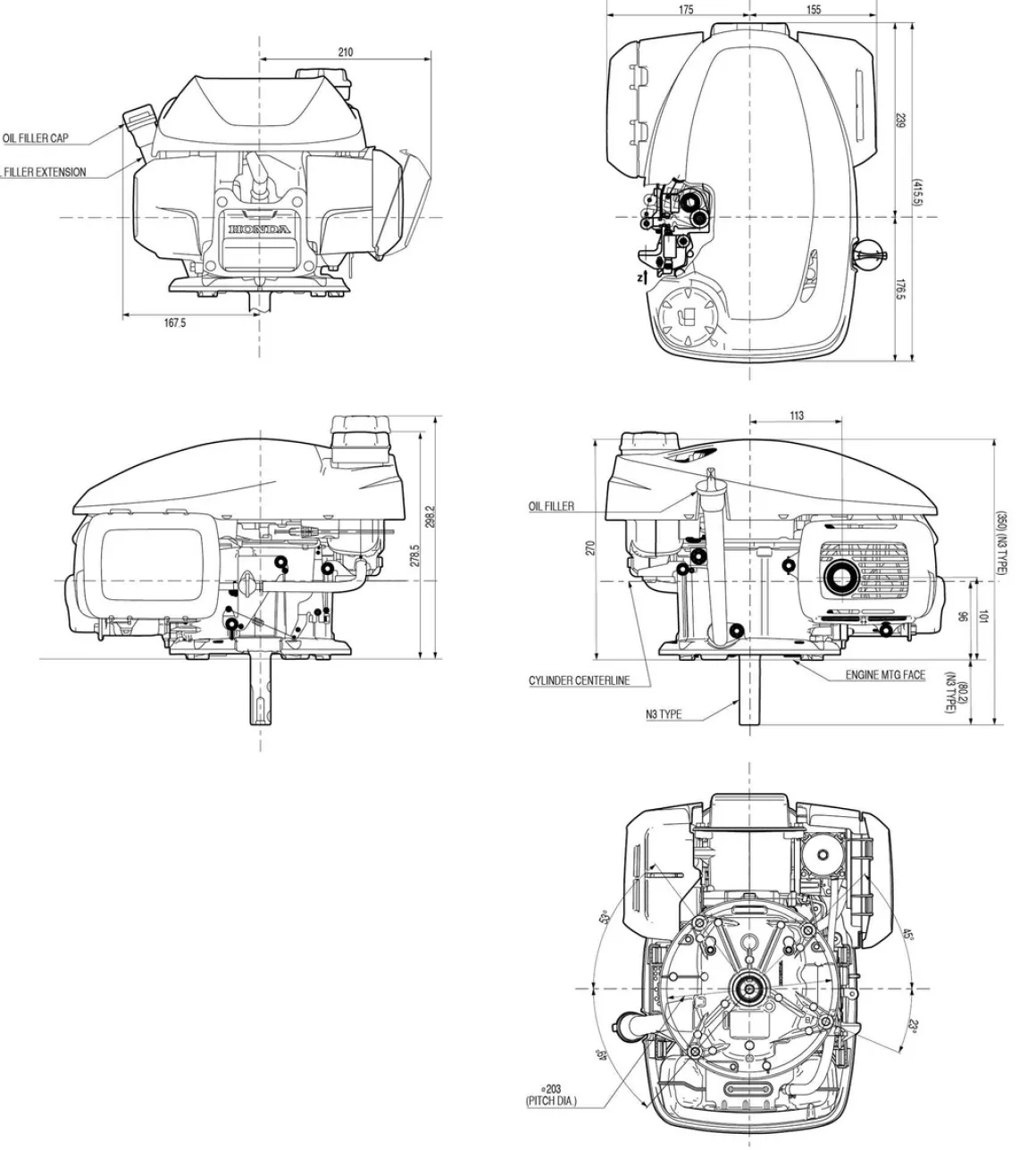 SILNIK HONDA GCV170 DO KOSIARKI SPALINOWY BENZYNOWY 4.8 KM 166 cm3 WAŁ PIONOWY WALCOWY 25x80mm GCVX 170 MOTOR HONDA ,VANGUARD , B&S , BRIGGS & STRATTON, KOHLER, KAWASAKI