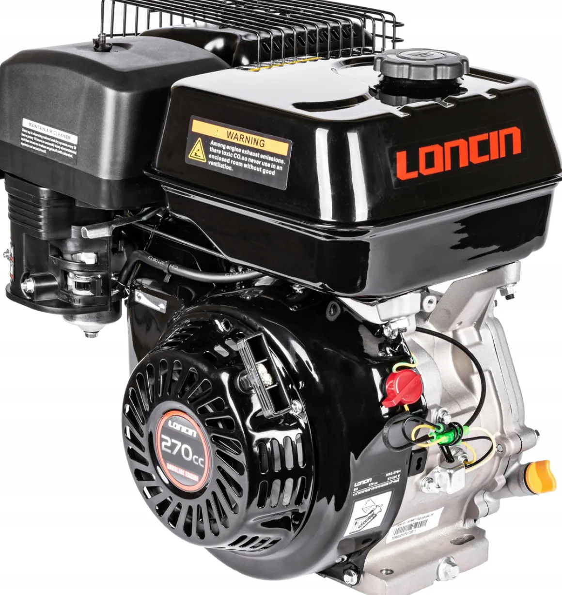 SILNIK LONCIN G270F-C SPALINOWY BENZYNOWY 9 KM WAŁ 25.4mm / 88mm MOTOR HONDA GX270 - EWIMAX - OFICJALNY DYSTRYBUTOR - AUTORYZOWANY DEALER LONCIN