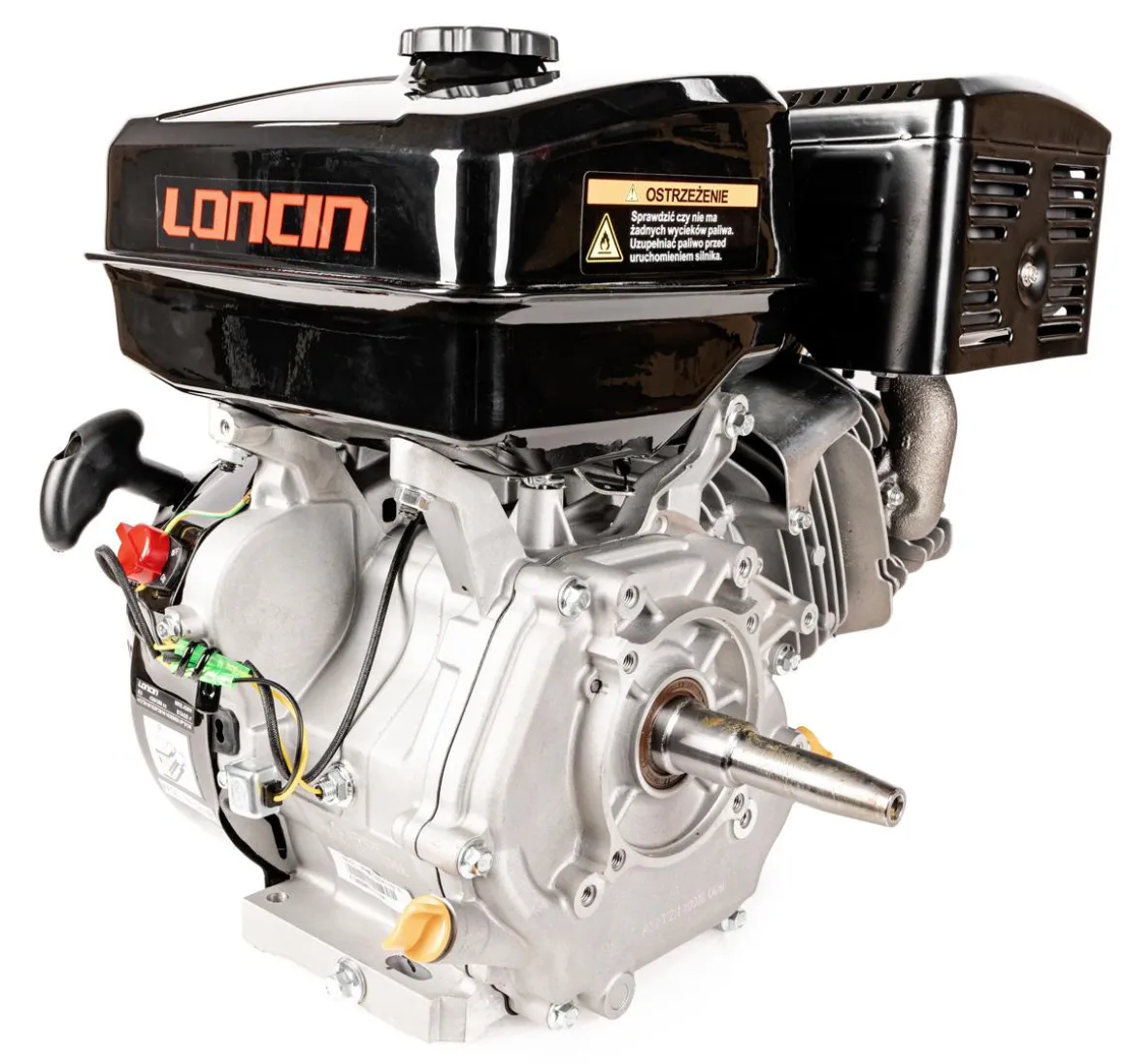 Silnik Loncin G390F-L wał poziomy 22,2 mm / 105 mm stożek G390F-L