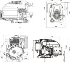 SILNIK LONCIN LC1P70FC-G DO KOSIARKI SPALINOWY BENZYNOWY 6.5 KM 196 cm3 WAŁ PIONOWY WALCOWY 22,2x55mm MOTOR HONDA ,VANGUARD , B&S , BRIGGS & STRATTON, KOHLER, KAWASAKI