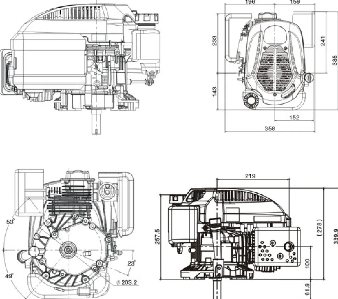 SILNIK LONCIN LC1P70FC-G DO KOSIARKI SPALINOWY BENZYNOWY 6.5 KM 196 cm3 WAŁ PIONOWY WALCOWY 22,2x55mm MOTOR HONDA ,VANGUARD , B&S , BRIGGS & STRATTON, KOHLER, KAWASAKI