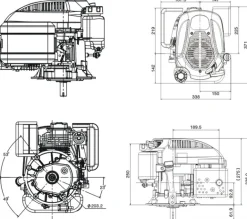 SILNIK LONCIN LC1P65FE-C DO KOSIARKI SPALINOWY BENZYNOWY 3.3 KM 139 cm3 WAŁ PIONOWY WALCOWY 22x80mm MOTOR HONDA ,VANGUARD , B&S , BRIGGS& STRATTON, KOHLER, KAWASAKI