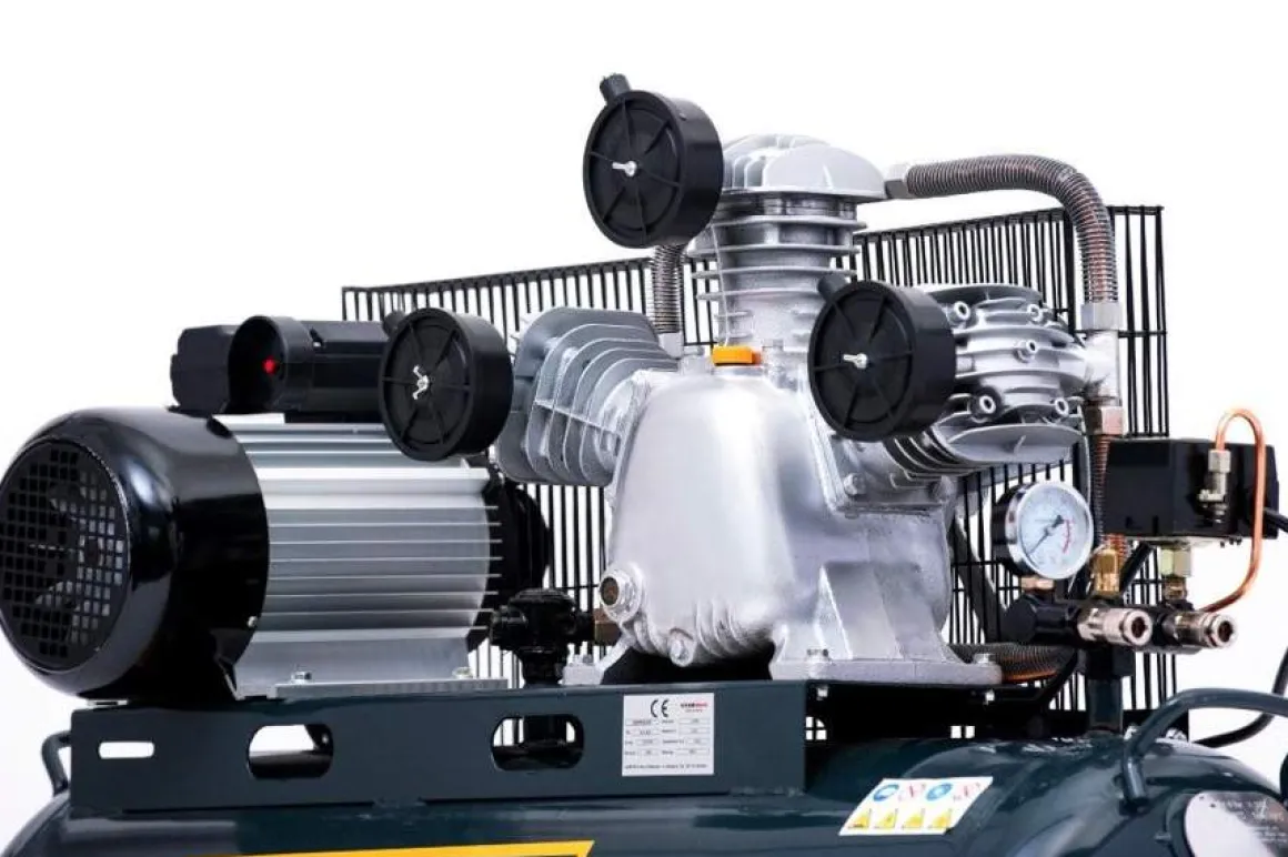 SPRĘŻARKA POWIETRZA TŁOKOWA KOMPRESOR TŁOKOWY OLEJOWY JAGER GERMAN 100L 8BAR 540L/Min 230V - Zwiększona Wydajność , Mocna Rzecz