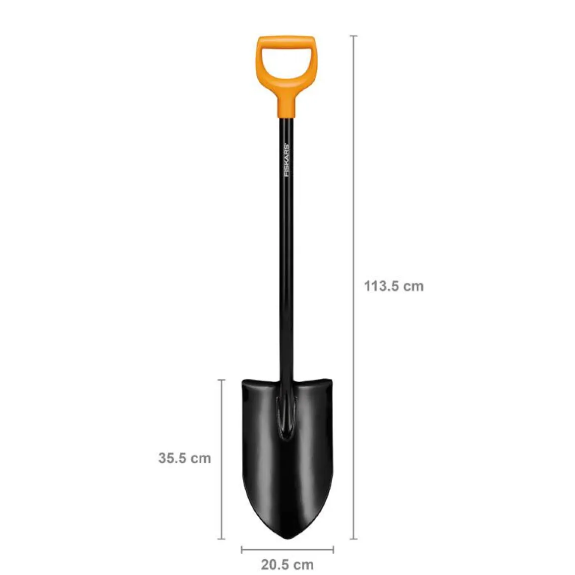 Szpadel ostry FISKARS Solid™+ XL 1067516 do ciężkiej, kamienistej gleby