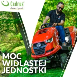 TRAKTOREK CEDRUS CHALLENGE MJ 102/22H TRAKTOREK OGRODOWY SECO KOSIARKA SAMOJEZDNA SPALINOWA DO TRAWY 22KM / 102cm HYDROSTATIC - OFICJALNY DYSTRYBUTOR - AUTORYZOWANY DEALER CEDRUS
