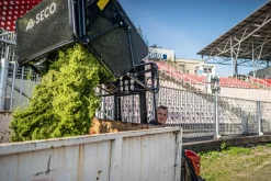 TRAKTOREK OGRODOWY KOSIARKA MULCZUJĄCA KARCZOWNIK KARCZOWNICA  OLEO-MAC MP 122D WYSOKI WYSYP S536026055113x
