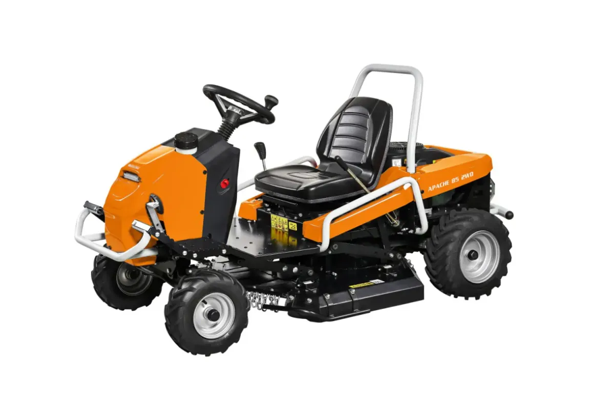 Traktorek OLEO MAC Apache 85 2WD Kosiarka mulczująca 68129242 Karczownik Karczownica – traktorek do wysokiej trawy i nieużytków
