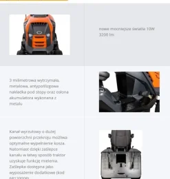 TRAKTOREK OLEO MAC OM 106/24 KH EXCLUSIVE TRAKTOREK OGRODOWY KOSIARKA SAMOJEZDNA SPALINOWA DO TRAWY WERSJA LUX 102cm / 24KM / PREMIUM 68129207 - OFICJALNY DYSTRYBUTOR - AUTORYZOWANY DEALER OLEO-MAC