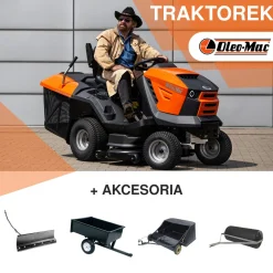 TRAKTOREK OLEO MAC OM 92/16 KH EXCLUSIVE TRAKTOREK OGRODOWY KOSIARKA SAMOJEZDNA SPALINOWA DO TRAWY WERSJA LUX 92cm / 16KM / PREMIUM 68129082 - OFICJALNY DYSTRYBUTOR - AUTORYZOWANY DEALER OLEO-MAC