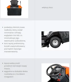 TRAKTOREK OLEO MAC OM 92/16 KH EXCLUSIVE TRAKTOREK OGRODOWY KOSIARKA SAMOJEZDNA SPALINOWA DO TRAWY WERSJA LUX 92cm / 16KM / PREMIUM 68129082 - OFICJALNY DYSTRYBUTOR - AUTORYZOWANY DEALER OLEO-MAC