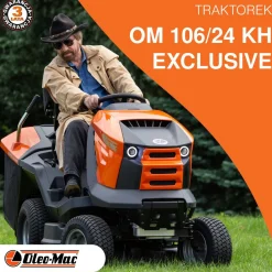 TRAKTOREK OLEO MAC OM 92/16 KH EXCLUSIVE TRAKTOREK OGRODOWY KOSIARKA SAMOJEZDNA SPALINOWA DO TRAWY WERSJA LUX 92cm / 16KM / PREMIUM 68129082 - OFICJALNY DYSTRYBUTOR - AUTORYZOWANY DEALER OLEO-MAC