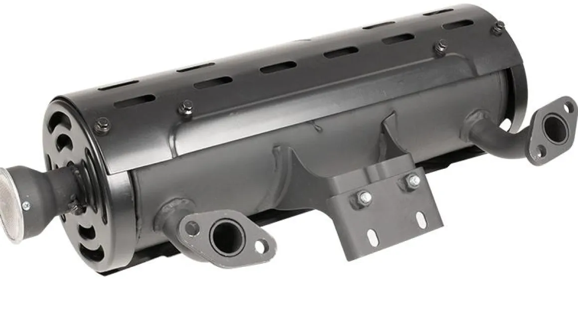 Tłumik Loncin LC2V80(T231) wylot na lewo CZĘŚĆ ORYGINALNA 180572402-0001