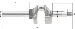Wał korbowy B&S Series 400 500 CZĘŚĆ ORYGINALNA 796216