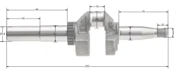 Wał korbowy B&S Series 675 górnozaworowe 104M02 nowe modele CZĘŚĆ ORYGINALNA 595241