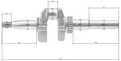 Wał korbowy B&S Series 600 Quantum CZĘŚĆ ORYGINALNA