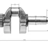 Wał korbowy Kawasaki FJ180V CZĘŚĆ ORYGINALNA 13031-2129