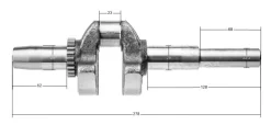 Wał korbowy Kawasaki FJ180V CZĘŚĆ ORYGINALNA 13031-2129