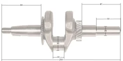 Wał korbowy Loncin LC168F-2H G200F(D) CZĘŚĆ ORYGINALNA
