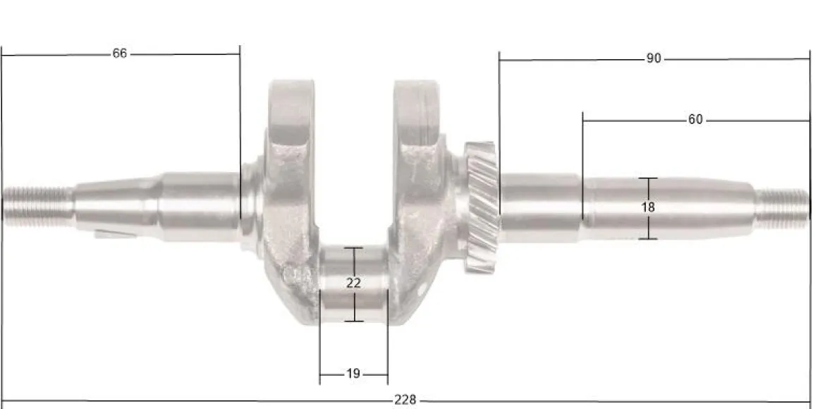 Wał korbowy Loncin LC2000i LC148F CZĘŚĆ ORYGINALNA 130290374-0001