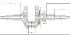 Wał korbowy Loncin LC40ZB20-1.7Q LC148F-2 CZĘŚĆ ORYGINALNA 130290687-0001