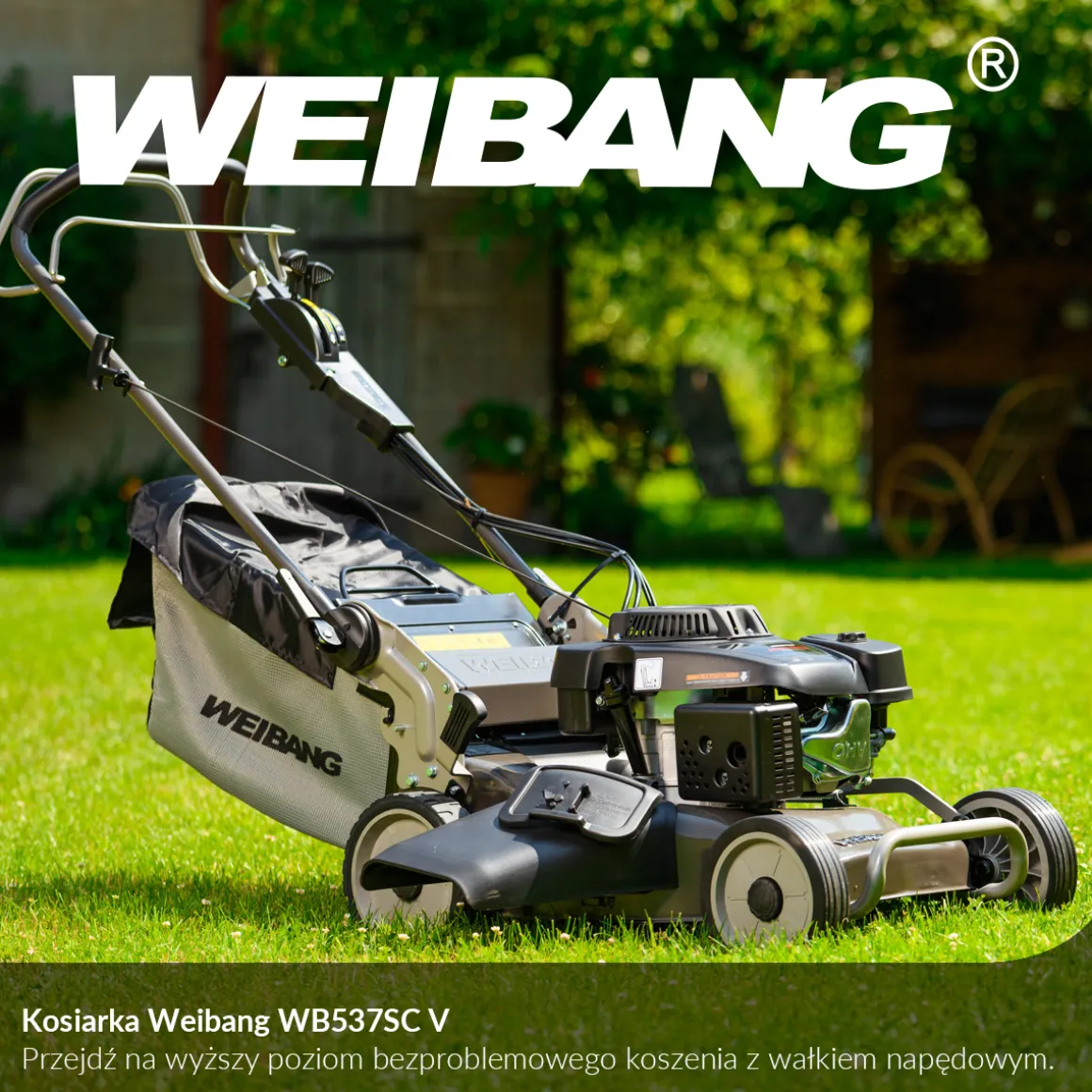 WEIBANG WB537 SC V 3IN1 KOSIARKA SPALINOWA DO TRAWY Z NAPĘDEM WAŁ KARDANA / PROFESJONALNA 6.5 KM / 53 cm - OFICJALNY DYSTRYBUTOR - AUTORYZOWANY DEALER WEIBANG