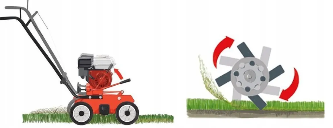 Wertykulator spalinowy Weibang WB384 RB silnik Briggs&Stratton