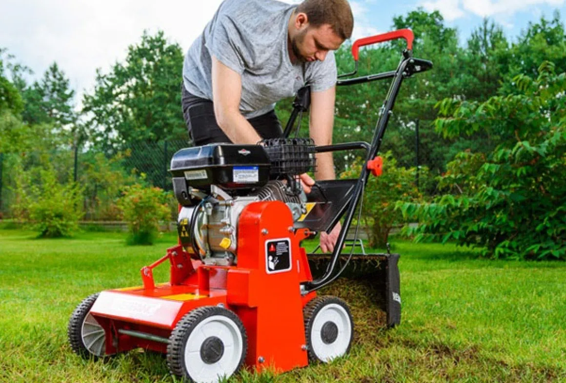 Wertykulator spalinowy Weibang WB384 RB silnik Briggs&Stratton
