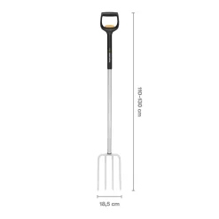 Widły do kopania teleskopowe Fiskars Xact 1070717 110–130 cm lekkie ogrodowe