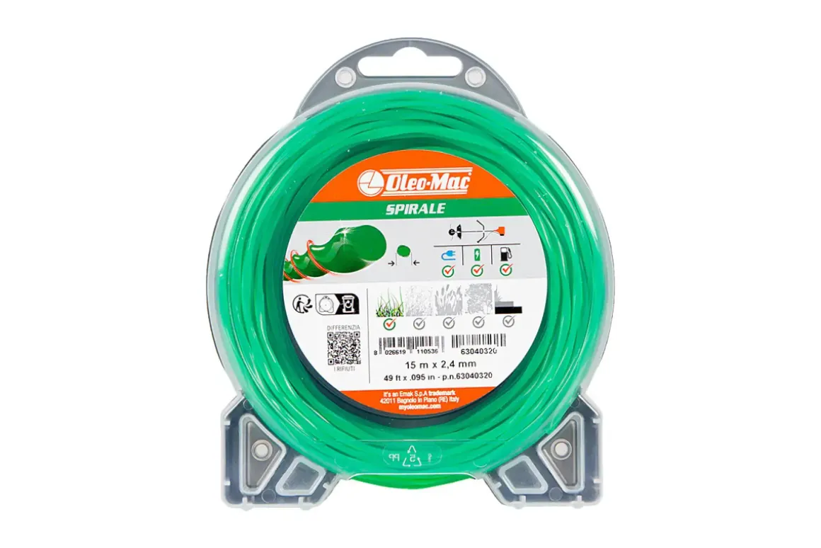 ŻYŁKA TNĄCA OLEO-MAC 2,4/15 M SPIRALE, BLISTER 63040320