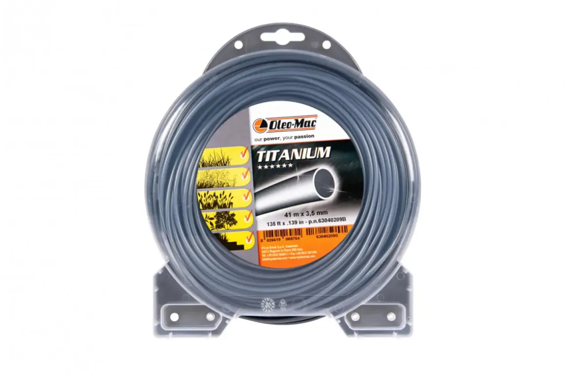 ŻYŁKA TNĄCA TITANIUM 3,0/56M PROFIL OKRĄGŁY, BLISTER 63040208B