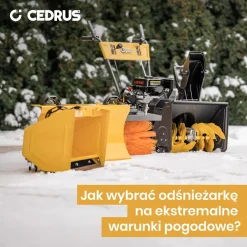 Zamiatarka spalinowa Cedrus ZM06E 4w1 z napędem i odśnieżarką